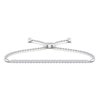 Thumbnail Image 1 of Previously Owned Diamond Bolo Bracelet 1 ct tw Round 14K White Gold