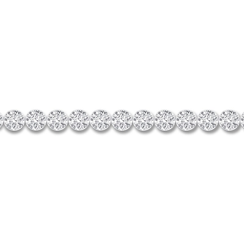 Main Image 2 of Previously Owned Diamond Bolo Bracelet 1 ct tw Round 14K White Gold
