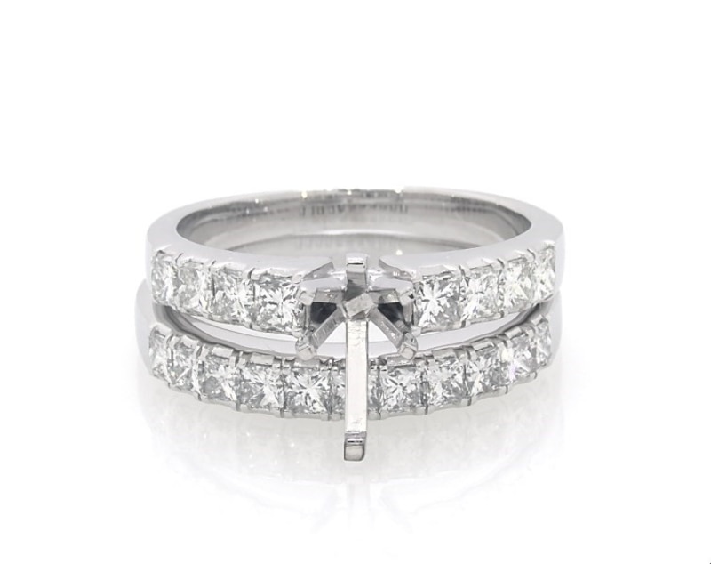Previously Owned Diamond Bridal Setting 1-5/8 ct tw 14K White Gold