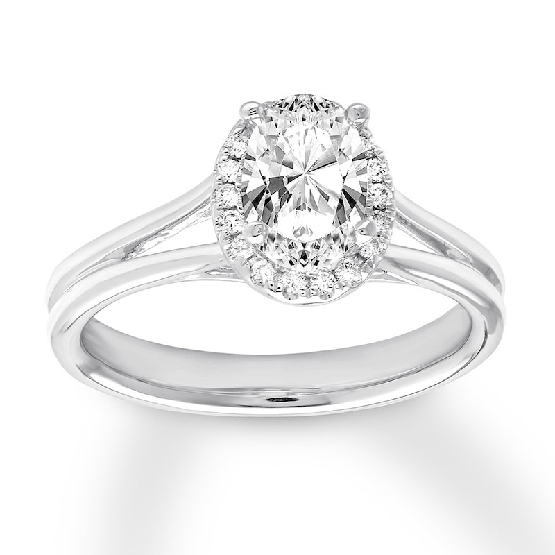 Main Image 4 of Previously Owned Diamond Ring Setting 1/10 carat tw Round 14K White Gold