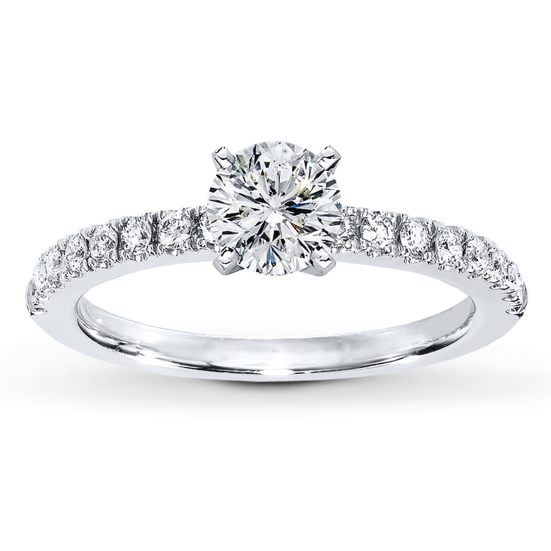 Main Image 3 of Previously Owned Diamond Ring Setting 1/5 ct tw 14K White Gold