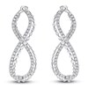 Thumbnail Image 1 of Previously Owned Diamond Drop Earrings 1-1/4 carats tw Round 14K White Gold