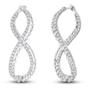 Thumbnail Image 2 of Previously Owned Diamond Drop Earrings 1-1/4 carats tw Round 14K White Gold
