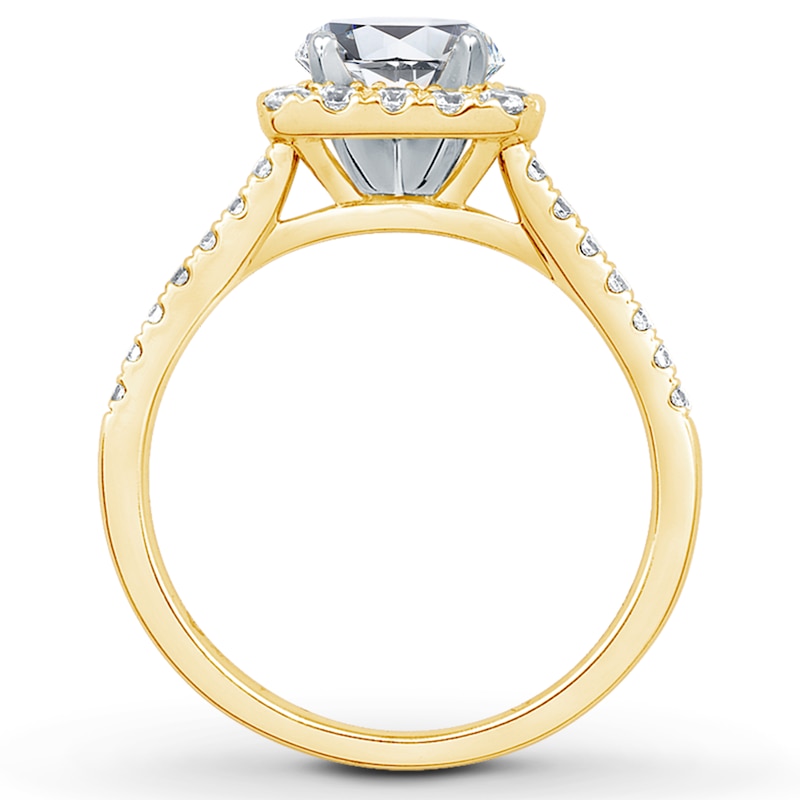 Main Image 2 of Previously Owned Diamond Engagement Ring Setting 1/2 ct tw Round 14K Yellow Gold