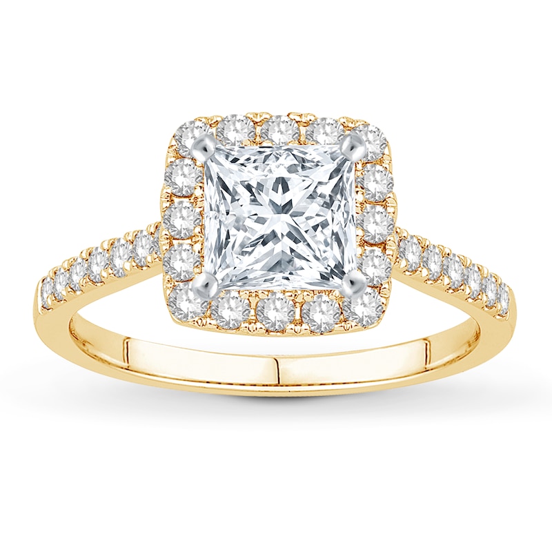 Main Image 3 of Previously Owned Diamond Engagement Ring Setting 1/2 ct tw Round 14K Yellow Gold