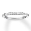 Thumbnail Image 1 of Previously Owned Diamond Wedding Band 1/10 ct tw Round-cut 14K White Gold