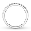 Thumbnail Image 2 of Previously Owned Diamond Wedding Band 1/10 ct tw Round-cut 14K White Gold