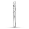 Thumbnail Image 3 of Previously Owned Diamond Wedding Band 1/10 ct tw Round-cut 14K White Gold