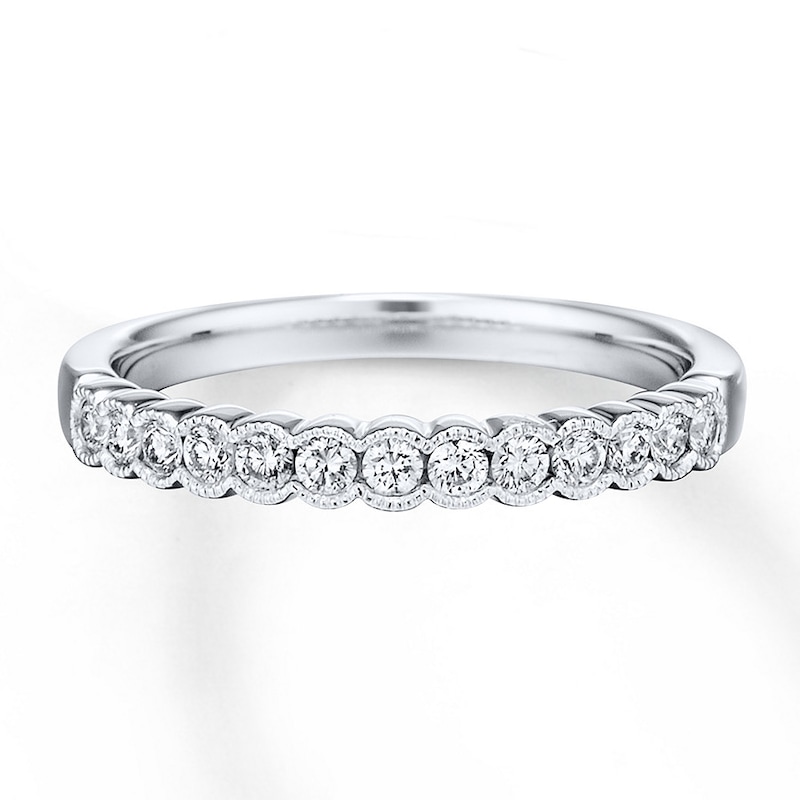 Main Image 4 of Previously Owned Diamond Anniversary Band 1/4 ct tw Round-cut Platinum