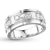 Thumbnail Image 4 of Previously Owned Men's Diamond Ring 1 carat tw Round 14K White Gold