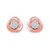 Thumbnail Image 1 of Previously Owned Diamond Earrings 1/5 ct tw Round 10K Rose Gold