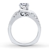 Thumbnail Image 2 of Previously Owned Diamond Ring Setting 1/2 ct tw Round 18K White Gold