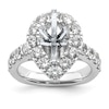 Thumbnail Image 1 of Previously Owned Hearts Desire Diamond Bridal Set Setting 1-7/8 ct tw Round 18K White Gold