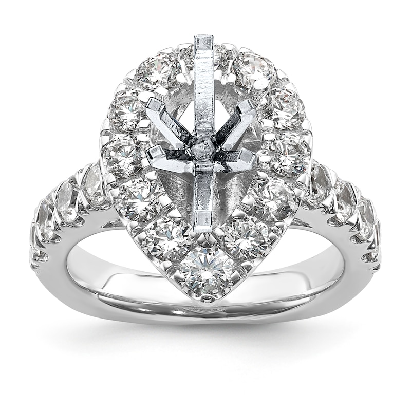 Main Image 1 of Previously Owned Hearts Desire Diamond Bridal Set Setting 1-7/8 ct tw Round 18K White Gold
