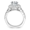 Thumbnail Image 2 of Previously Owned Hearts Desire Diamond Bridal Set Setting 1-7/8 ct tw Round 18K White Gold