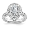 Thumbnail Image 3 of Previously Owned Hearts Desire Diamond Bridal Set Setting 1-7/8 ct tw Round 18K White Gold