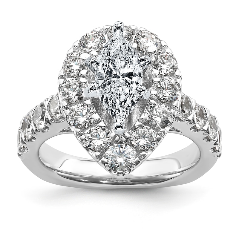 Main Image 3 of Previously Owned Hearts Desire Diamond Bridal Set Setting 1-7/8 ct tw Round 18K White Gold
