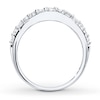 Thumbnail Image 2 of Previously Owned Diamond Anniversary Ring 1/2 ct tw Round-cut 14K White Gold