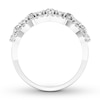 Thumbnail Image 2 of Previously Owned Diamond Anniversary Ring 3/4 ct tw Round/Marquise 14K White Gold