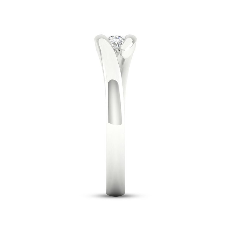 Main Image 3 of Previously Owned Diamond 3-Stone Ring 1/5 ct tw Round 10K White Gold