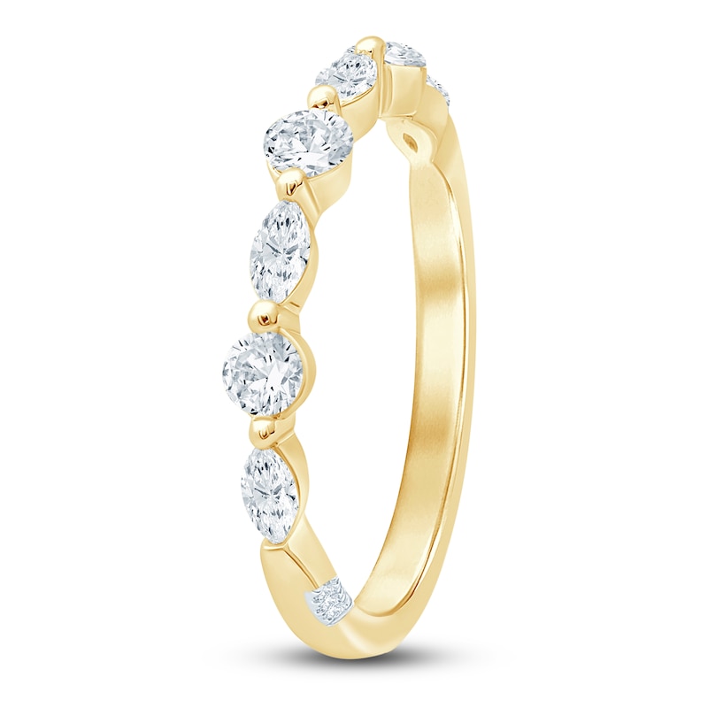 Main Image 2 of Previously Owned Pnina Tornai Round & Marquise-Cut Diamond Ring 5/8 ct tw 14K Yellow Gold