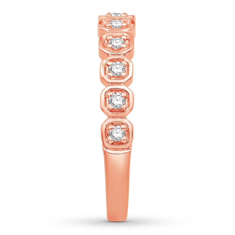 Main Image 3 of Previously Owned Diamond Anniversary Band 1/5 ct tw Round-cut 10K Rose Gold