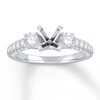 Thumbnail Image 1 of Previously Owned Diamond Engagement Ring Setting 1 ct tw Round 14K White Gold