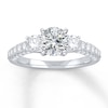 Thumbnail Image 2 of Previously Owned Diamond Engagement Ring Setting 1 ct tw Round 14K White Gold