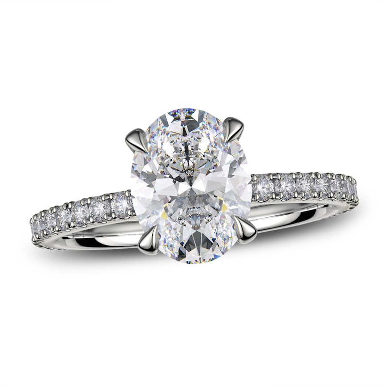 Main Image 3 of Previously Owned Michael M Diamond Engagement Ring Setting 1/3 ct tw Round 18K White Gold (Center diamond is sold separately)