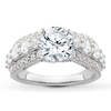 Thumbnail Image 3 of Previously Owned Hearts Desire Diamond Engagement Ring Setting 1-1/2 ct tw Round 18K White Gold
