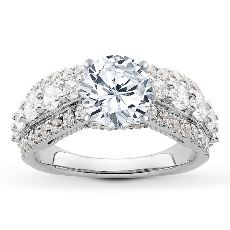 Main Image 3 of Previously Owned Hearts Desire Diamond Engagement Ring Setting 1-1/2 ct tw Round 18K White Gold