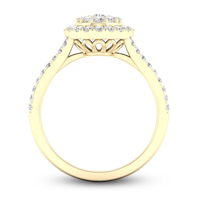 Main Image 3 of Previously Owned Diamond Ring 3/4 ct tw Round 14K Yellow Gold