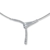 Thumbnail Image 1 of Previously Owned Diamond Necklace 1 ct tw Round 14K White Gold