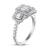 Thumbnail Image 1 of Previously Owned Diamond Engagement Ring 1 ct tw Baguette/Round 14K White Gold