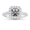 Thumbnail Image 1 of Previously Owned Vera Wang WISH Diamond Engagement Ring Setting 3/4 ct tw Round 14K White Gold