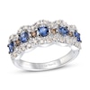 Thumbnail Image 1 of Previously Owned Le Vian Natural Blue Sapphire Ring 3/8 ct tw Diamonds 14K Vanilla Gold