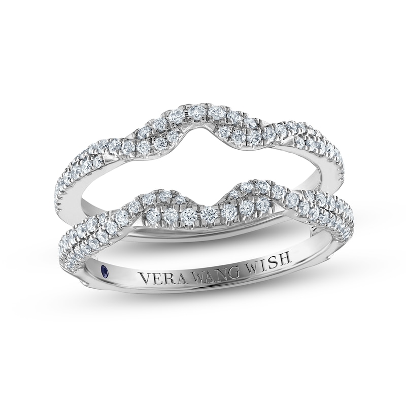 Main Image 1 of Previously Owned Vera Wang WISH Diamond Enhancer Ring 1/2 ct tw Round 14K White Gold
