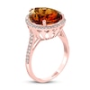 Thumbnail Image 2 of Previously Owned Effy Natural Citrine Ring 1/3 ct tw Diamonds 14K Rose Gold