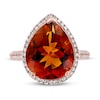 Thumbnail Image 3 of Previously Owned Effy Natural Citrine Ring 1/3 ct tw Diamonds 14K Rose Gold
