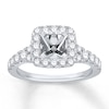 Thumbnail Image 1 of Previously Owned Colorless Diamond Ring Setting 7/8 ct tw Round 14K White Gold