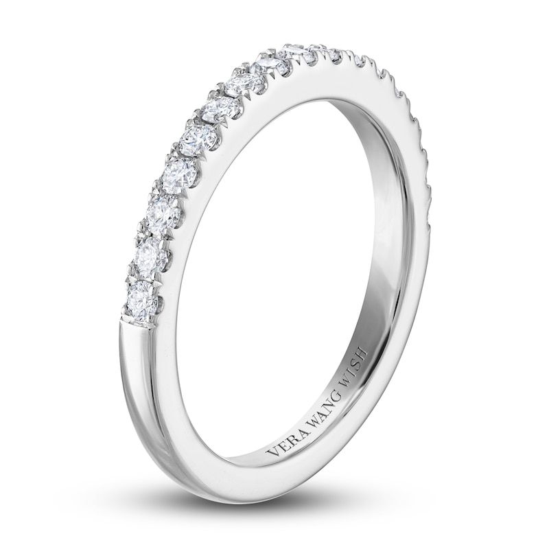 Main Image 2 of Previously Owned Vera Wang WISH Diamond Wedding Band 3/8 ct tw Round 14K White Gold