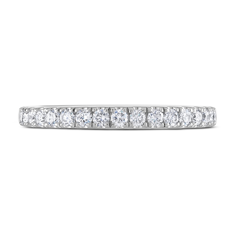 Main Image 3 of Previously Owned Vera Wang WISH Diamond Wedding Band 3/8 ct tw Round 14K White Gold