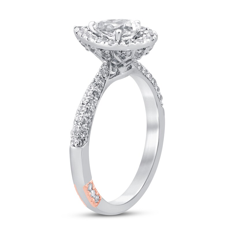 Main Image 2 of Previously Owned Pnina Tornai Ocean of Love Diamond Engagement Ring 1-3/8 ct tw Pear-shaped/Round 14K White Gold