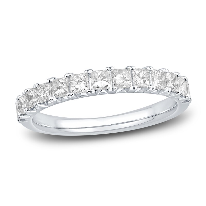 Main Image 1 of Previously Owned Diamond Anniversary Band 1 ct tw Princess 14K White Gold