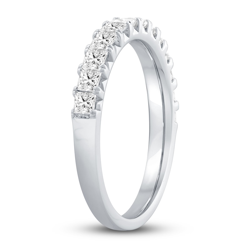 Main Image 2 of Previously Owned Diamond Anniversary Band 1 ct tw Princess 14K White Gold