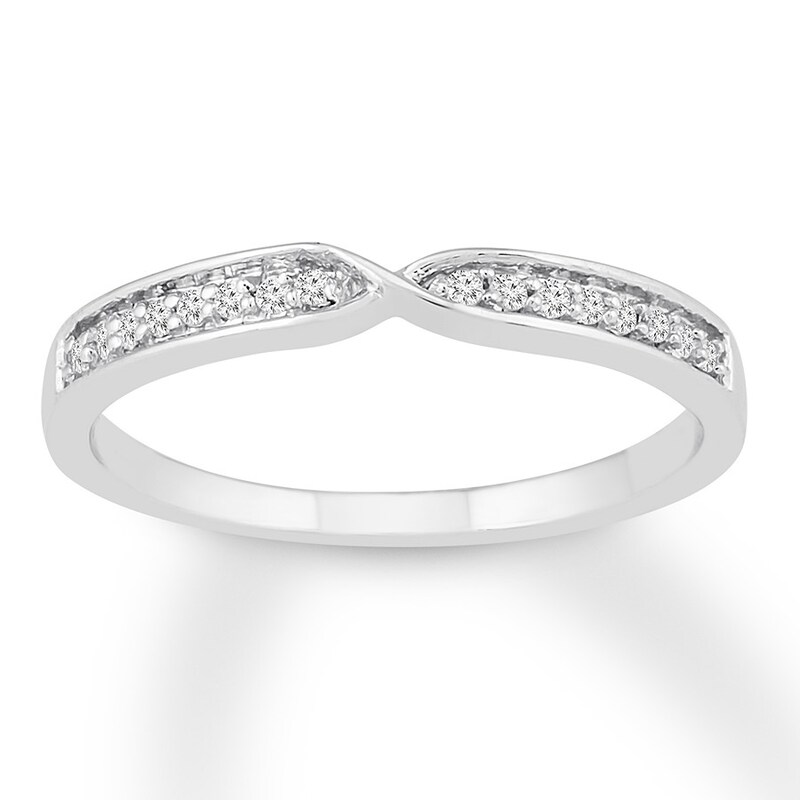 Main Image 1 of Previously Owned Diamond Ring 1/10 ct tw Round 10K White Gold