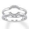 Thumbnail Image 1 of Previously Owned Diamond Enhancer Ring 1/8 ct tw Round-cut 14K White Gold