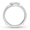 Thumbnail Image 3 of Previously Owned Diamond Enhancer Ring 1/8 ct tw Round-cut 14K White Gold