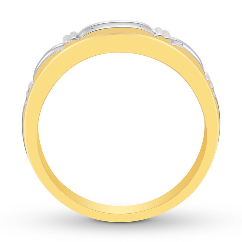 Main Image 2 of Previously Owned Men's Diamond Band 1/2 ct tw Round-cut 14K Yellow Gold