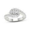 Thumbnail Image 1 of Previously Owned Diamond 3-Stone Ring 1-1/6 ct tw Round 14K White Gold